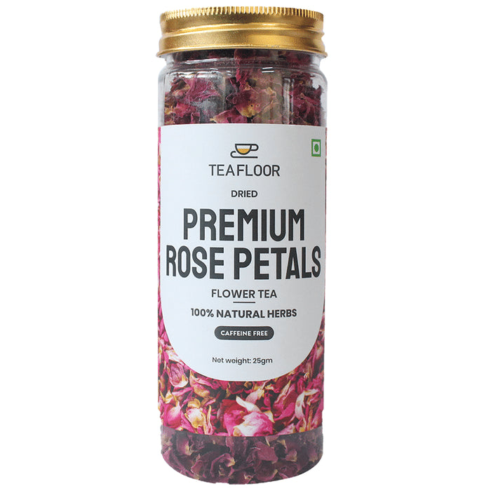Teafloor Dried Premium Rose Petals Flower Tea - Classic Derma