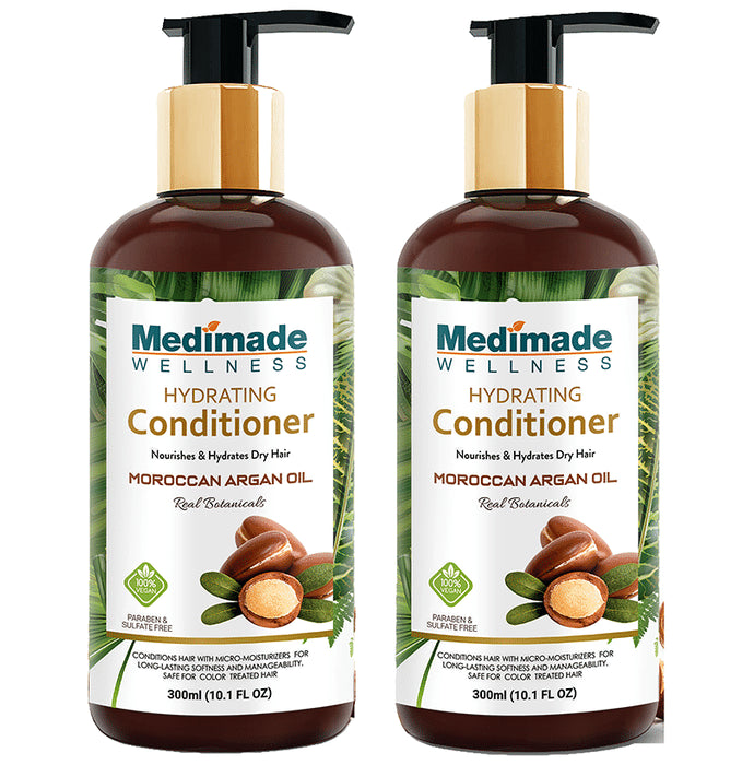 Medimade Wellness Moroccan Argan Oil Hydrating Conditioner (300ml Each) - Classic Derma