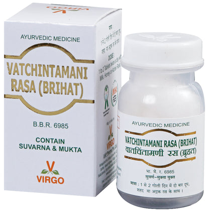Virgo Vatchintamani Rasa (Brihat) Tablet Contain Suvarna & Mukta - Classic Derma