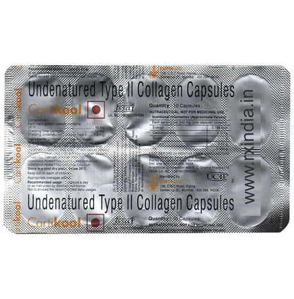 Cartikool Undenatured Type II Collagen Capsule - Classic Derma