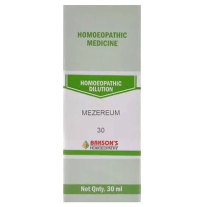 Bakson's Homeopathy Mezereum Dilution 30 - Classic Derma