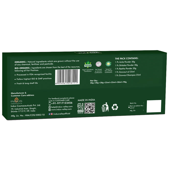 Indus Valley Bio Organic Anti Hair Fall Pack DIY Combo Beauty Kit