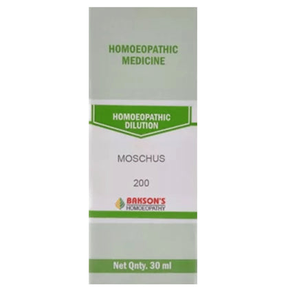 Bakson's Homeopathy Moschus Dilution 200 - Classic Derma