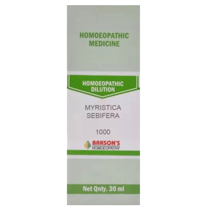 Bakson's Homeopathy Myristica Sebifera Dilution 1000 CH - Classic Derma
