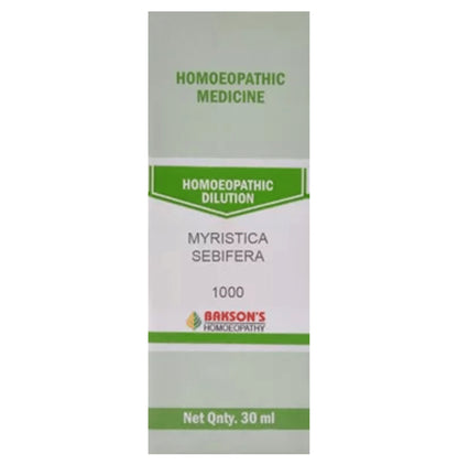 Bakson's Homeopathy Myristica Sebifera Dilution 1000 CH - Classic Derma