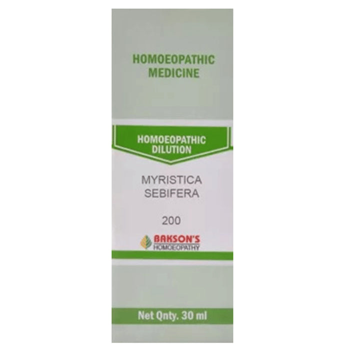 Bakson's Homeopathy Myristica Sebifera Dilution 200 - Classic Derma