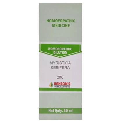 Bakson's Homeopathy Myristica Sebifera Dilution 200 - Classic Derma