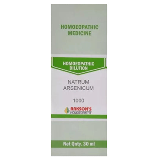 Bakson's Homeopathy Natrum Arsenicum Dilution 1000 CH - Classic Derma