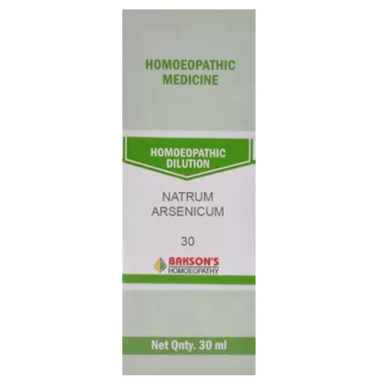Bakson's Homeopathy Natrum Arsenicum Dilution 30 CH - Classic Derma
