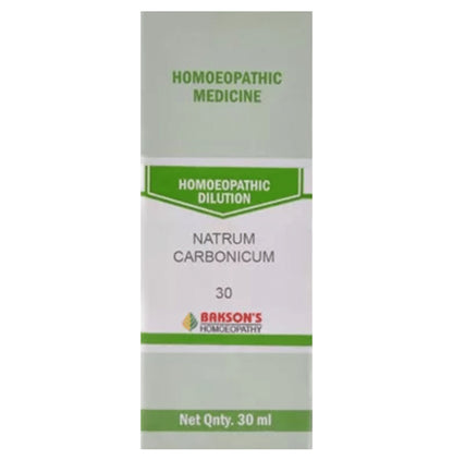 Bakson's Homeopathy Natrum Carbonicum Dilution 30 - Classic Derma