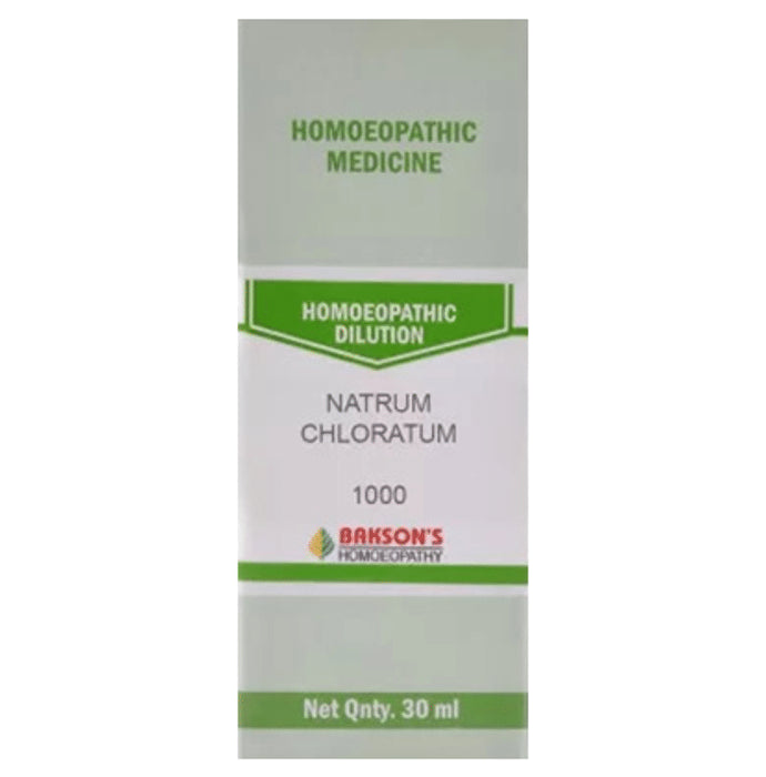 Bakson's Homeopathy Natrum Chloratum Dilution 1000 CH - Classic Derma
