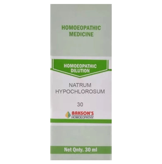 Bakson's Homeopathy Natrum Hypochlorosum Dilution 30 - Classic Derma