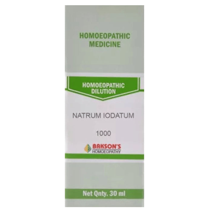 Bakson's Homeopathy Natrum Iodatum Dilution 1000 CH - Classic Derma