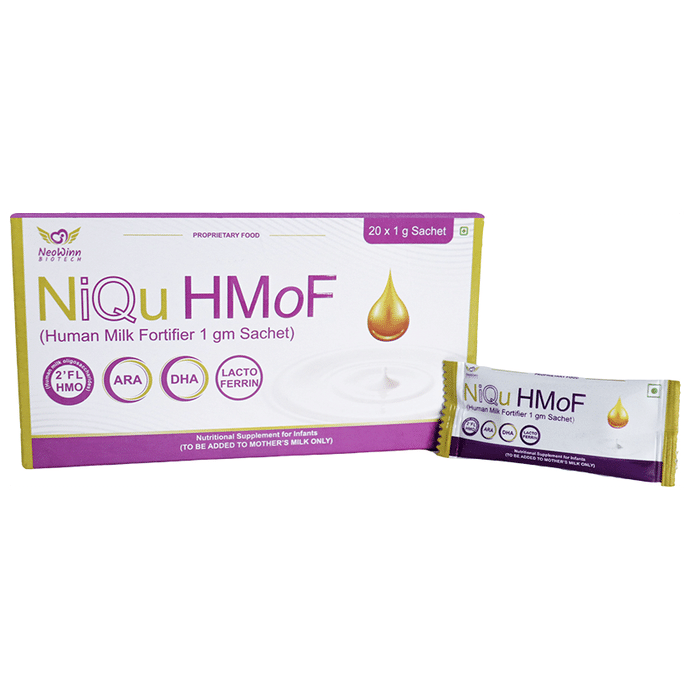 NiQu HMoF Human Milk Fortifier 1gm Sachet (20 Each) - Classic Derma