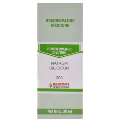 Bakson's Homeopathy Natrum Silicicum Dilution 200 - Classic Derma
