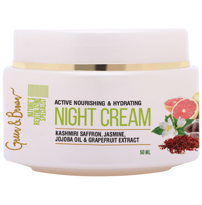 Green & Brown Active Nourishing & Hydrating Night Cream - Classic Derma