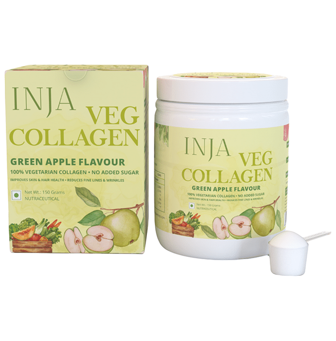 Inja Veg Collagen Powder Green Apple - Classic Derma