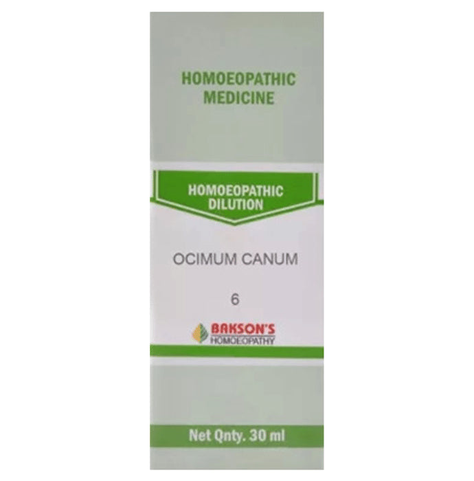 Bakson's Homeopathy Ocimum Canum Dilution 6 CH - Classic Derma