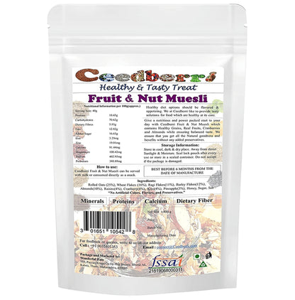 Ceedberri Fruit & Nut Muesli (400gm Each)