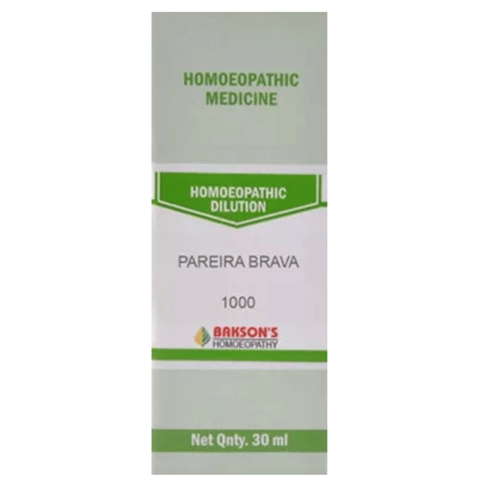 Bakson's Homeopathy Pareira Brava Dilution 1000 CH - Classic Derma