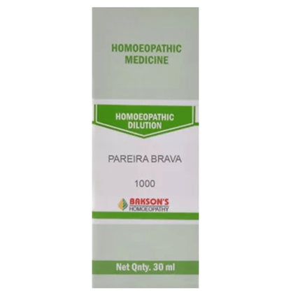 Bakson's Homeopathy Pareira Brava Dilution 1000 CH - Classic Derma