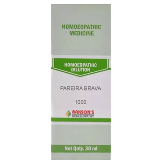 Bakson's Homeopathy Pareira Brava Dilution 1000 CH - Classic Derma