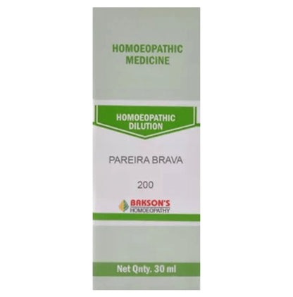Bakson's Homeopathy Pareira Brava Dilution 200 - Classic Derma