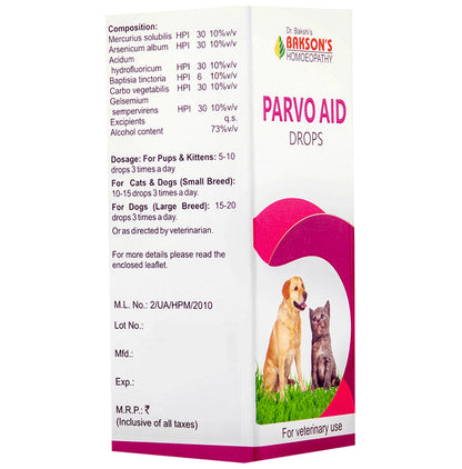 Bakson's Homeopathy Parvo Drop