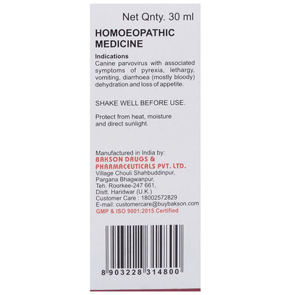 Bakson's Homeopathy Parvo Drop