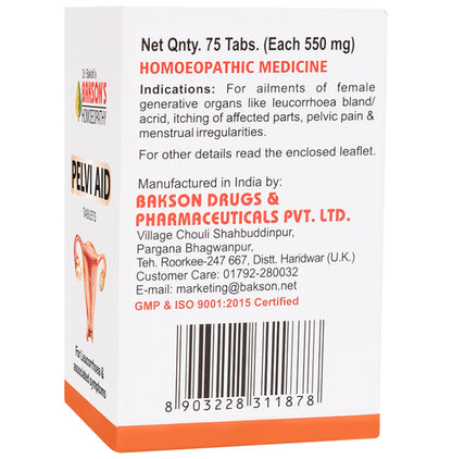 Bakson's Homeopathy Pelvi Aid Tablet