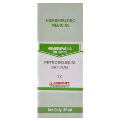 Bakson's Homeopathy Petroselinum Sativum Dilution 3X - Classic Derma
