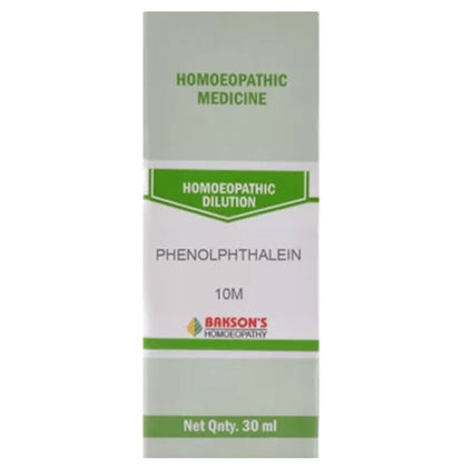 Bakson's Homeopathy Phenolphthalein Dilution 10M - Classic Derma