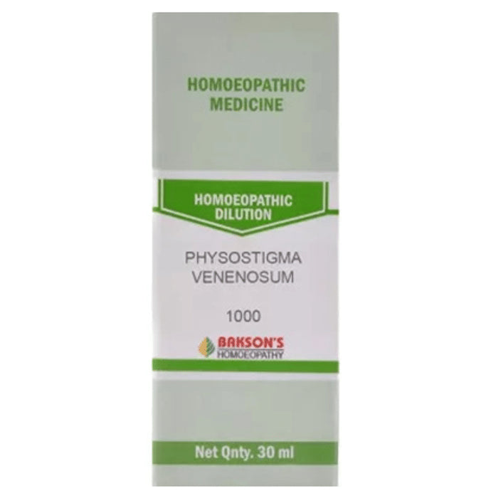 Bakson's Homeopathy Physostigma Venenosum Dilution 1000 CH - Classic Derma