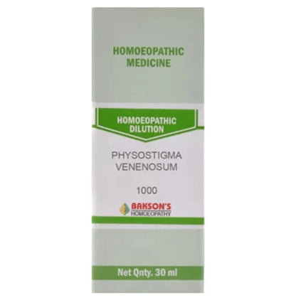 Bakson's Homeopathy Physostigma Venenosum Dilution 1000 CH - Classic Derma