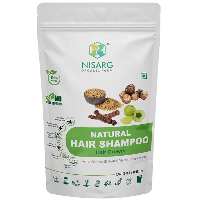 Nisarg Organic Farm Natural Hair Shampoo - Classic Derma