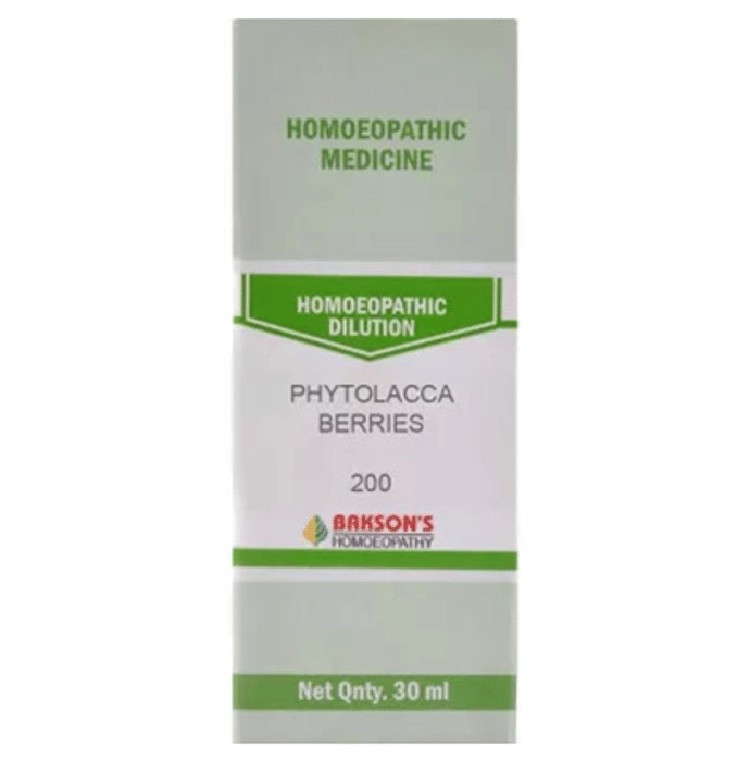 Bakson's Homeopathy Phytolacca Berries Dilution 200 - Classic Derma