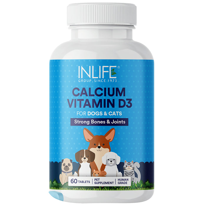 Inlife Calcium Vitamin D3 for Pet Supplement Tablet - Classic Derma