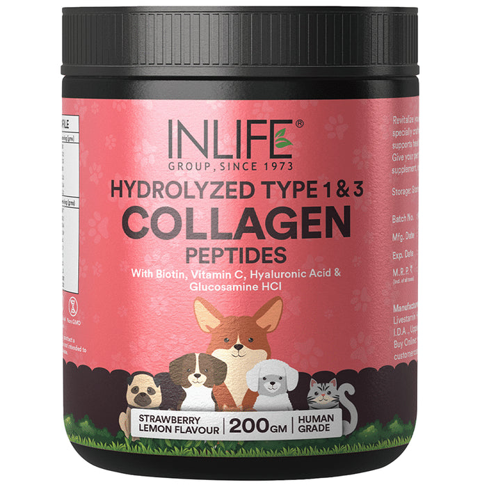 Inlife Collagen for Pet Supplement Strawberry - Classic Derma