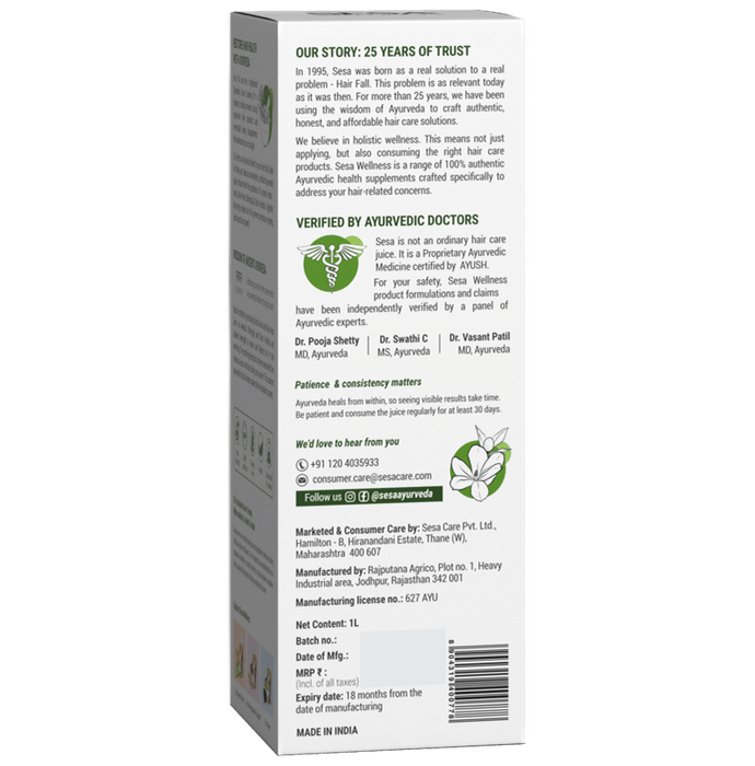 Sesa Ayurvedic Hair Care Juice