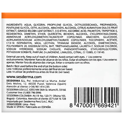 Sesderma C-Vit Moisturizing Facial Cream - Classic Derma