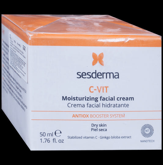 Sesderma C-Vit Moisturizing Facial Cream | Antiox Booster System for Dry Skin - Classic Derma