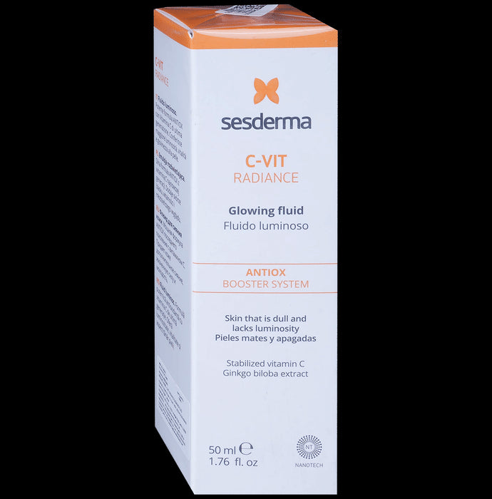 Sesderma C-Vit Radiance Glowing Facial Fluid | Face Care Product with Antiox Booster System - Classic Derma