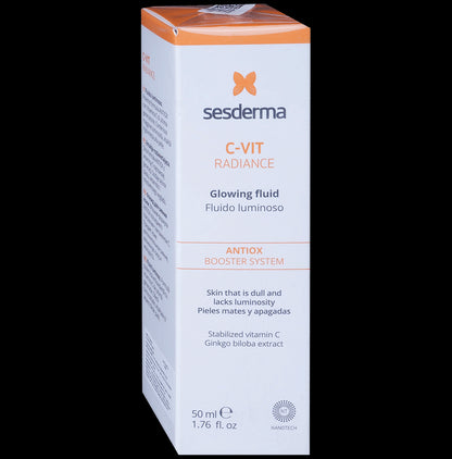Sesderma C-Vit Radiance Glowing Facial Fluid | Face Care Product with Antiox Booster System - Classic Derma