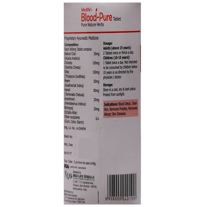 Medlife Herbals Blood-Pure Tablet
