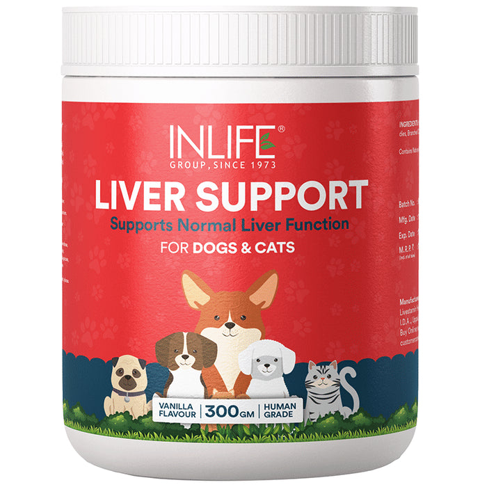 Inlife Liver Support for Pet Supplement Powder Vanilla - Classic Derma
