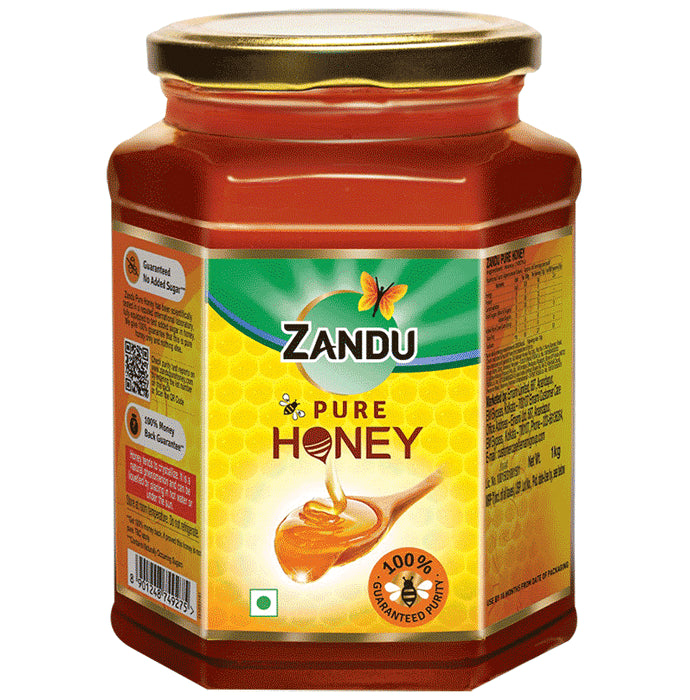 Zandu Pure Honey with No Added Sugar | Free from Adulteration - Classic Derma