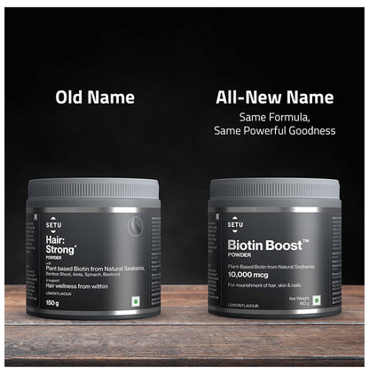 Setu Biotin Boost Powder for Hair, Skin & Nails Lemon