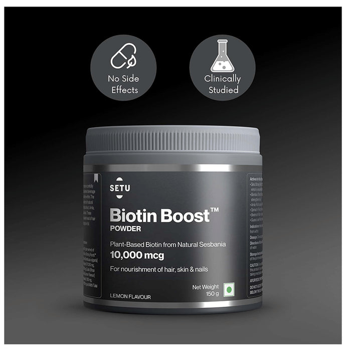 Setu Biotin Boost Powder for Hair, Skin & Nails Lemon