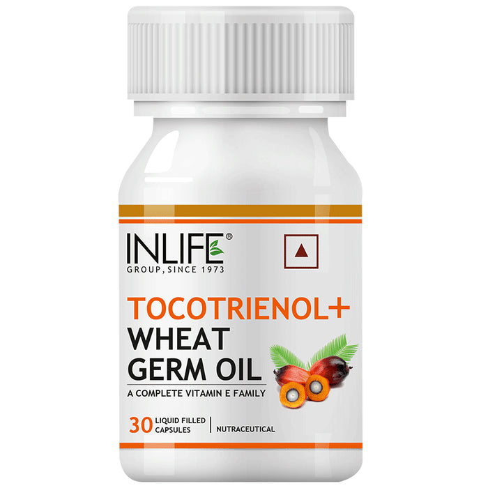 Inlife Tocotrienol with Wheat Germ Oil (Vitamin E) | Liquid Filled Capsule - Classic Derma
