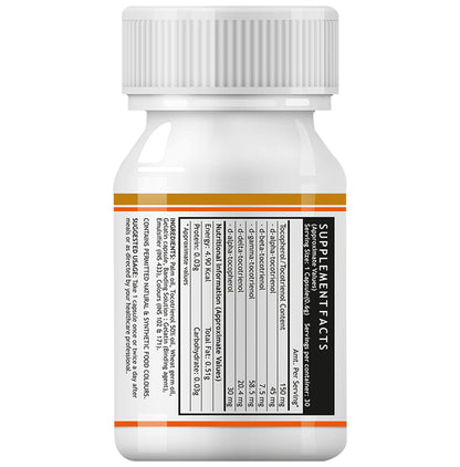 Inlife Tocotrienol with Wheat Germ Oil (Vitamin E) | Liquid Filled Capsule